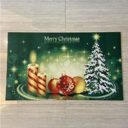 Printed rubber door mat