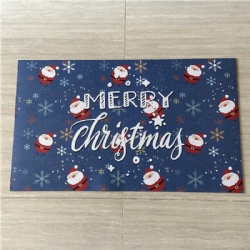 Printed rubber door mat