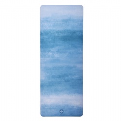 Printed natural rubber yoga mat