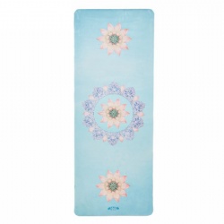 Printed natural rubber yoga mat