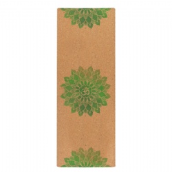 Printed natural rubber yoga mat