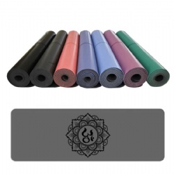 Rubber Yoga mat with PU face